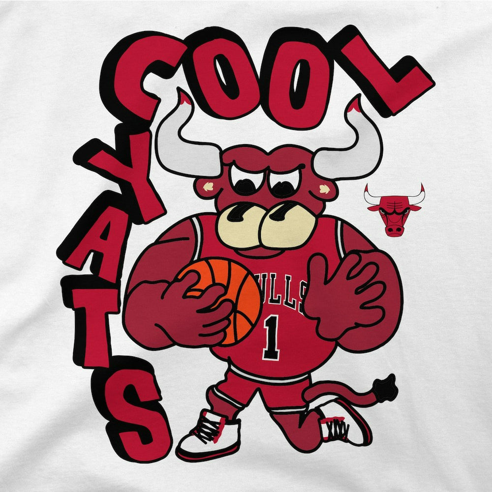 Chicago Bulls Stadium Essentials NBA x Staycool Mascot Oversized T-Shirt White