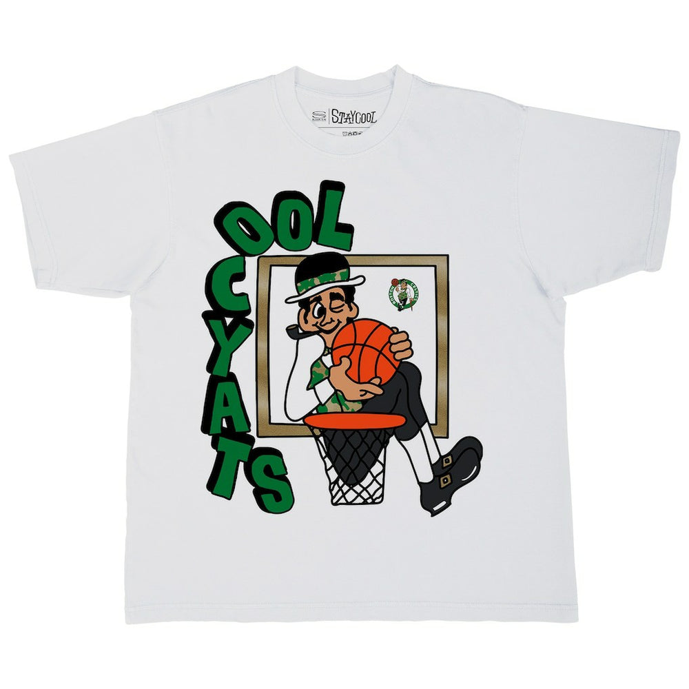 Boston Celtics Stadium Essentials NBA x Staycool Mascot Oversized T-Shirt White
