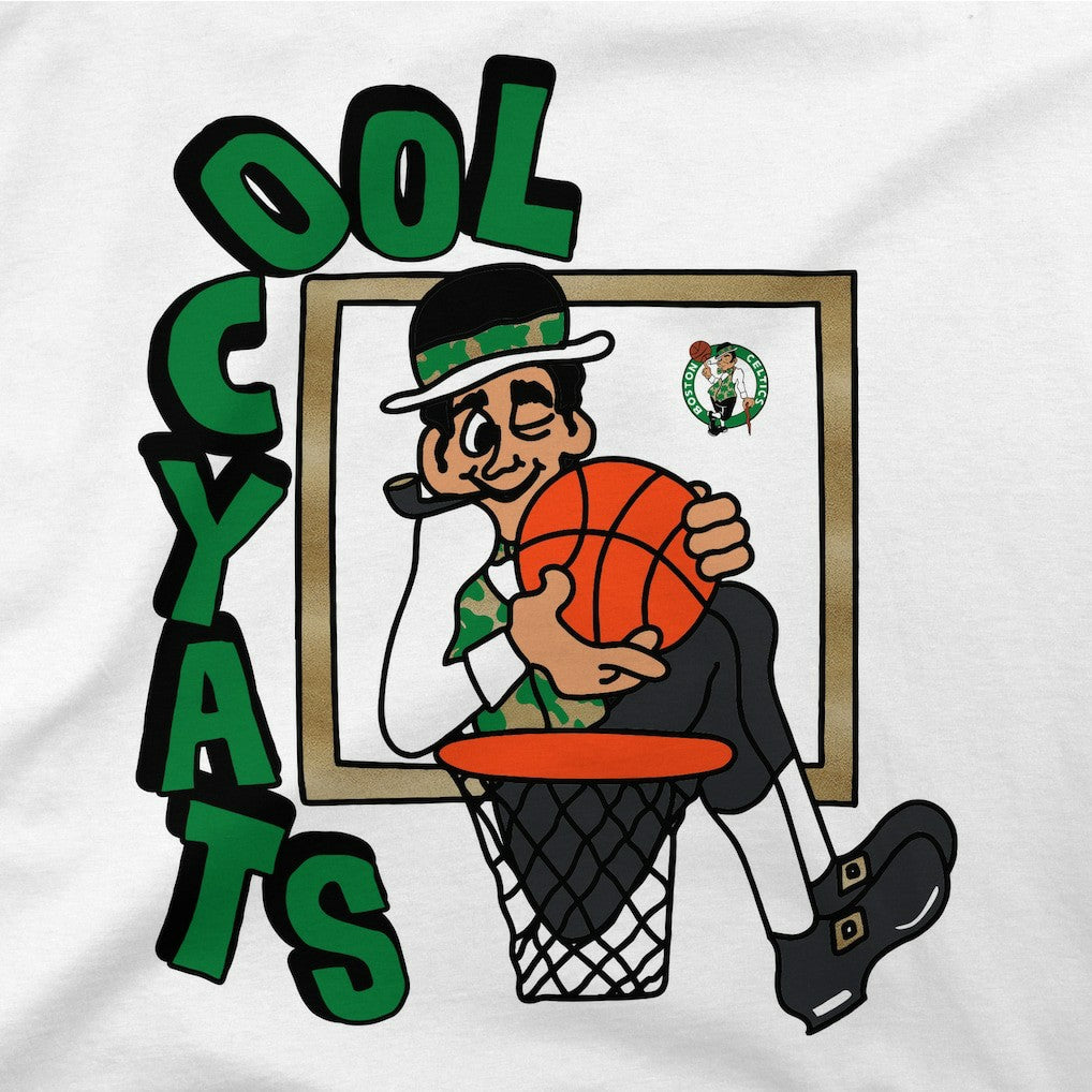 Boston Celtics Stadium Essentials NBA x Staycool Mascot Oversized T-Shirt White