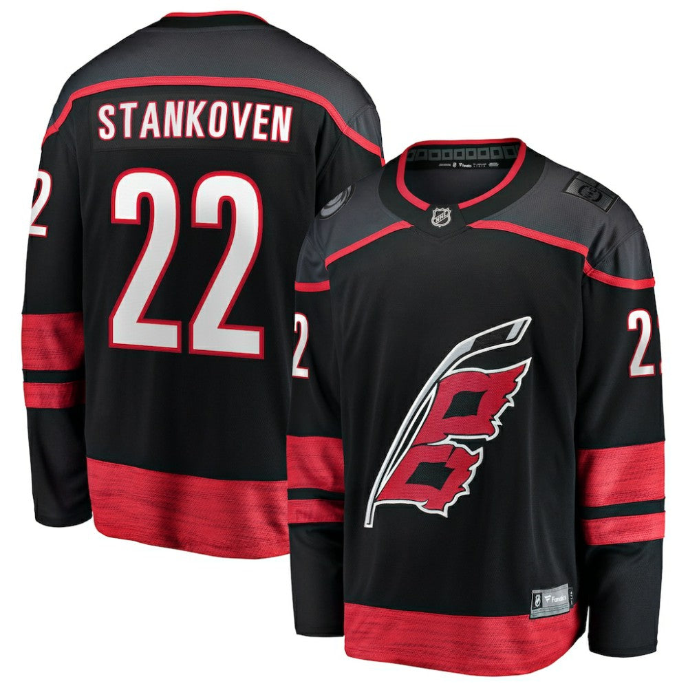 Logan Stankoven Carolina Hurricanes Fanatics Home Breakaway Jersey - Black - NHL 202972824