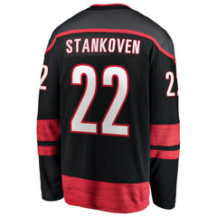 Logan Stankoven Carolina Hurricanes Fanatics Home Breakaway Jersey - Black - NHL 202972824