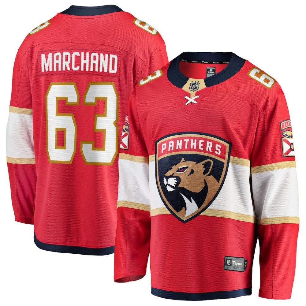 Brad Marchand Florida Panthers Fanatics Home Breakaway Jersey - Red - NHL 202972830