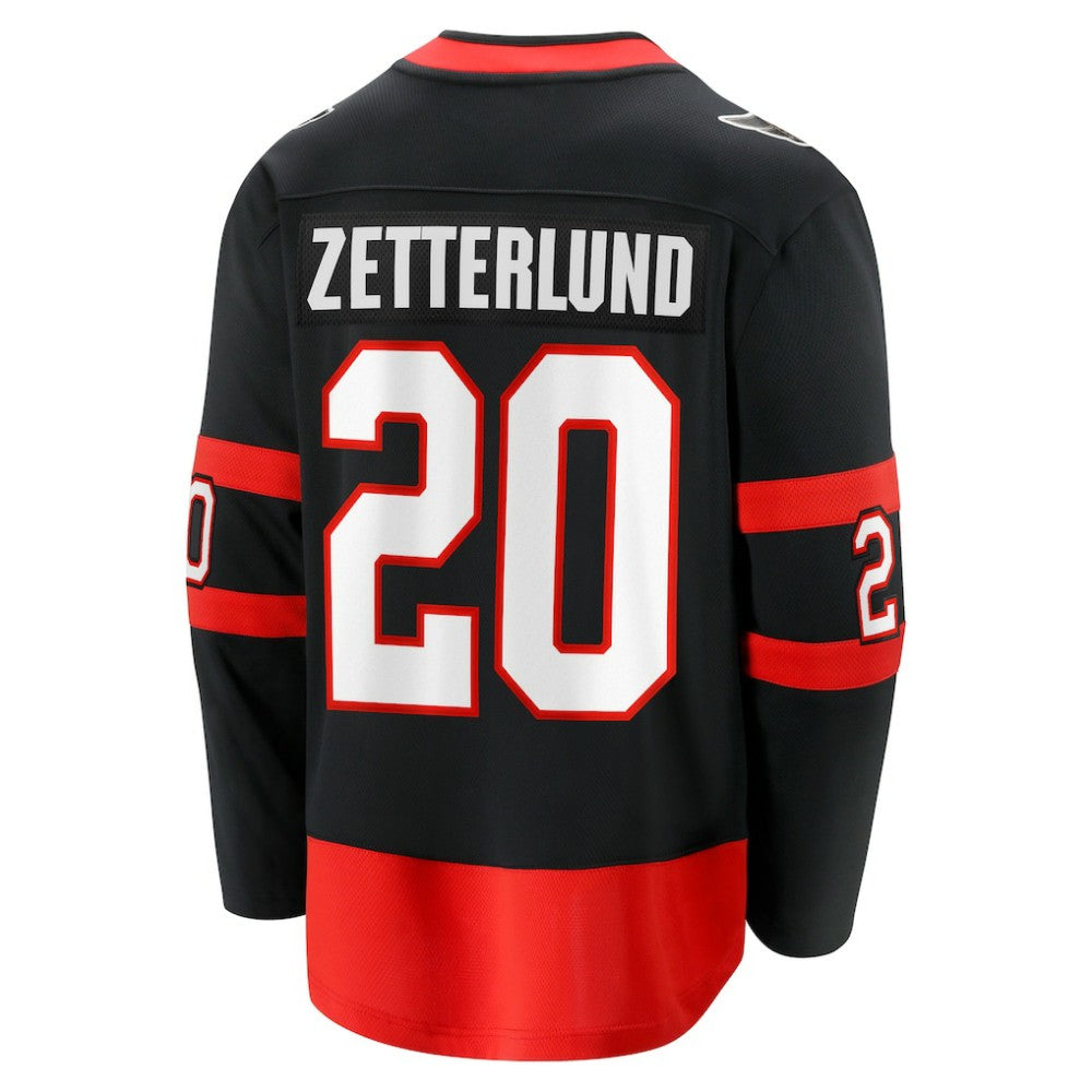 Fabian Zetterlund Ottawa Senators Fanatics Home Breakaway Jersey - Black - NHL 202972832