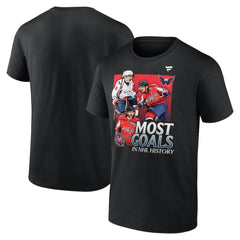 Alexander Ovechkin Washington Capitals Fanatics Most Goals Evolution of 895 T-Shirt - Black - NHL 202976015