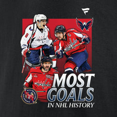 Alexander Ovechkin Washington Capitals Fanatics Most Goals Evolution of 895 T-Shirt - Black - NHL 202976015