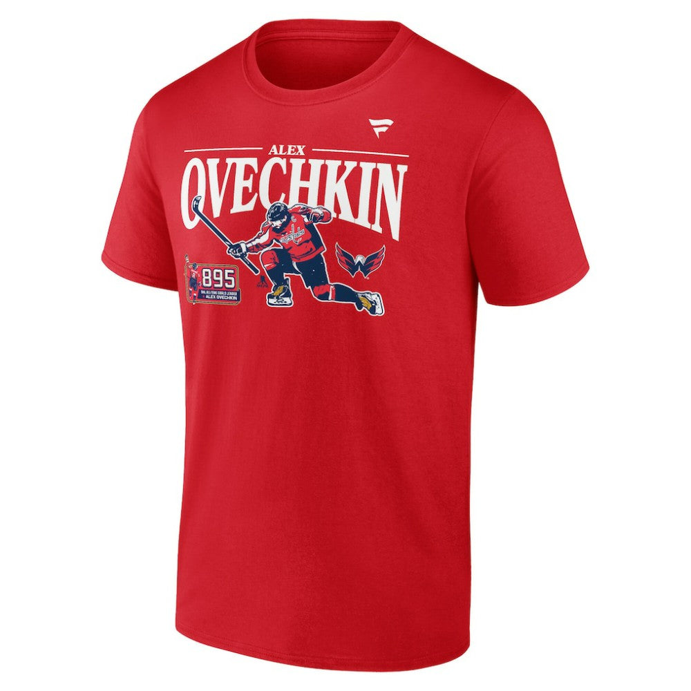 Alexander Ovechkin Washington Capitals Fanatics NHL All-Time Leading Goal Scorer GR8 Celebration T-Shirt - Athletic Red - NHL 202976017