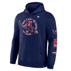 Alexander Ovechkin Washington Capitals Fanatics NHL All-Time Leading Goal Scorer Badges Pullover Hoodie - Athletic Navy - NHL 202979833