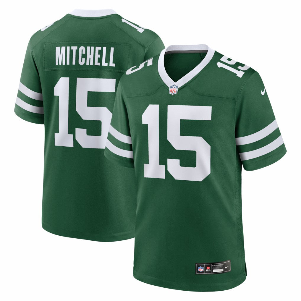 Nike Adonai Mitchell New York Jets Team Game Jersey Legacy Green