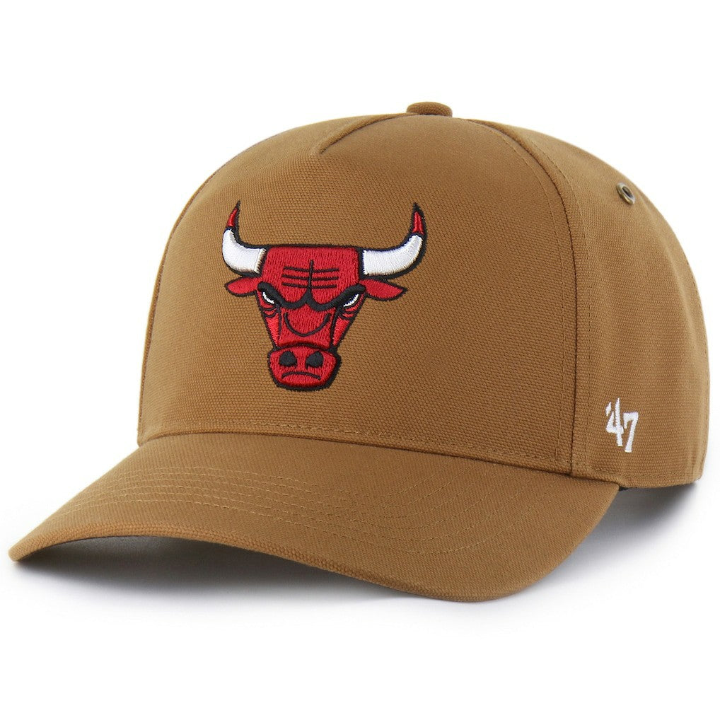 Chicago Bulls Carhartt x '47 Hitch Adjustable Hat Brown | 47 brand Lifestyle