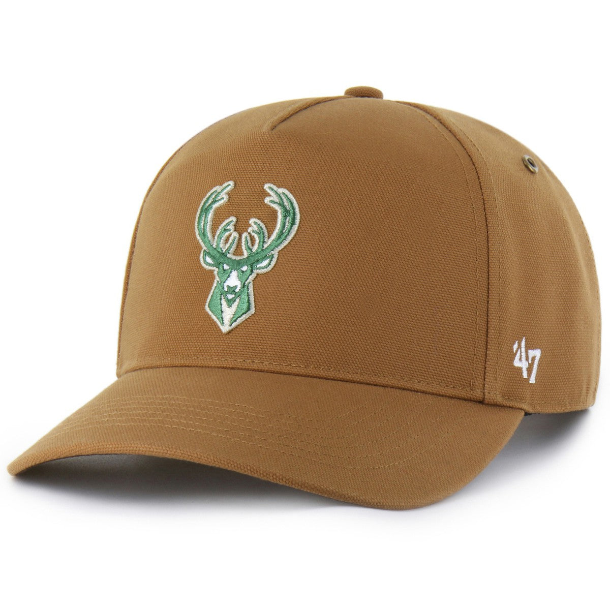 Milwaukee Bucks Carhartt x '47 Hitch Adjustable Hat Brown | 47 brand Lifestyle