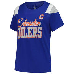 Connor McDavid Edmonton Oilers Fanatics Women's Plus Size Name & Number Scoop Neck T-Shirt - Royal - NHL 202983344