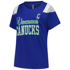 Quinn Hughes Vancouver Canucks Fanatics Women's Plus Size Name & Number Scoop Neck T-Shirt - Royal - NHL 202983346