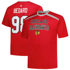 Connor Bedard Chicago Blackhawks Profile Big & Tall Name & Number T-Shirt - Red - NHL 202983350