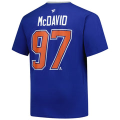 Connor McDavid Edmonton Oilers Profile Big & Tall Name & Number T-Shirt - Royal - NHL 202983351