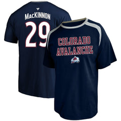 Nathan MacKinnon Colorado Avalanche Profile Big & Tall Name & Number T-Shirt - Navy - NHL 202983352