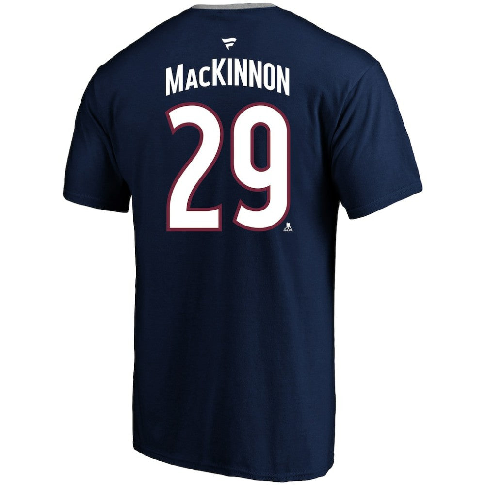 Nathan MacKinnon Colorado Avalanche Profile Big & Tall Name & Number T-Shirt - Navy - NHL 202983352
