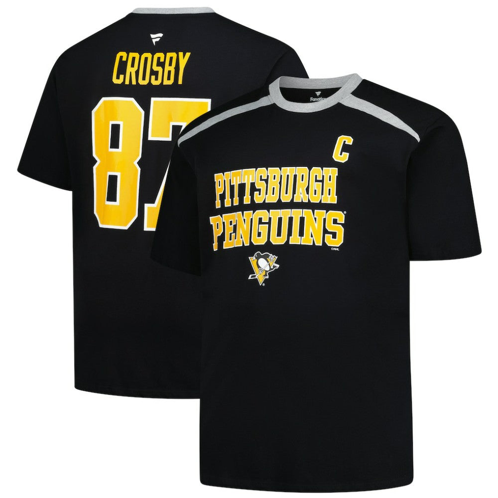 Sidney Crosby Pittsburgh Penguins Profile Big & Tall Name & Number T-Shirt - Black - NHL 202983355