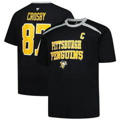 Sidney Crosby Pittsburgh Penguins Profile Big & Tall Name & Number T-Shirt - Black - NHL 202983355