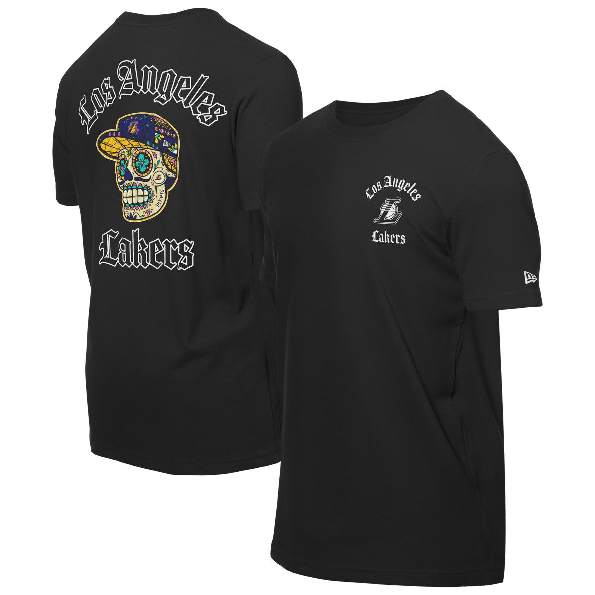 Los Angeles Lakers Sugar Skulls T-Shirt Black | New Era Near Me