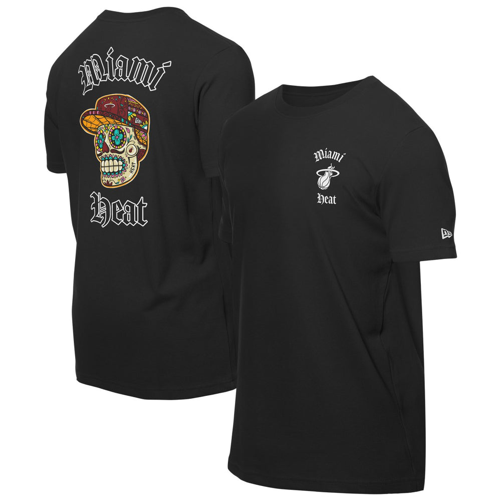 Miami Heat Sugar Skulls T-Shirt Black | New Era Near Me