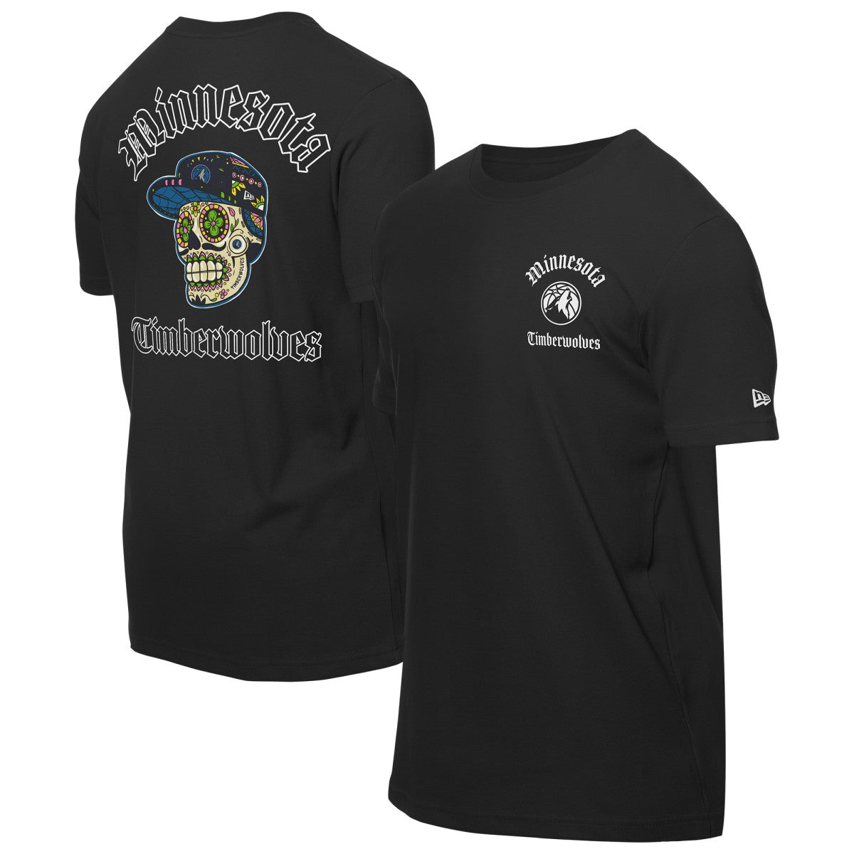 Minnesota Timberwolves Sugar Skulls T-Shirt Black | New Era online