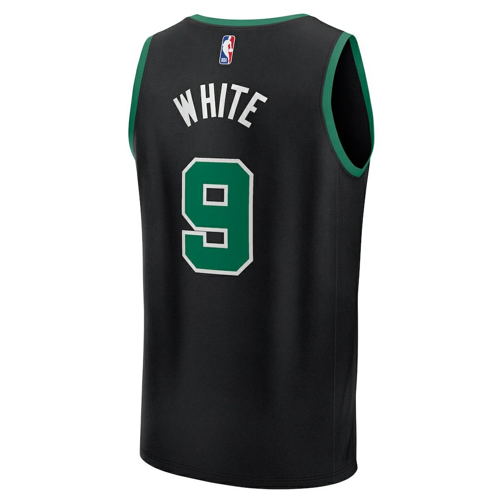 Derrick White Boston Celtics Fast Break Replica Player Jersey Statement Edition Black | Fanatics US