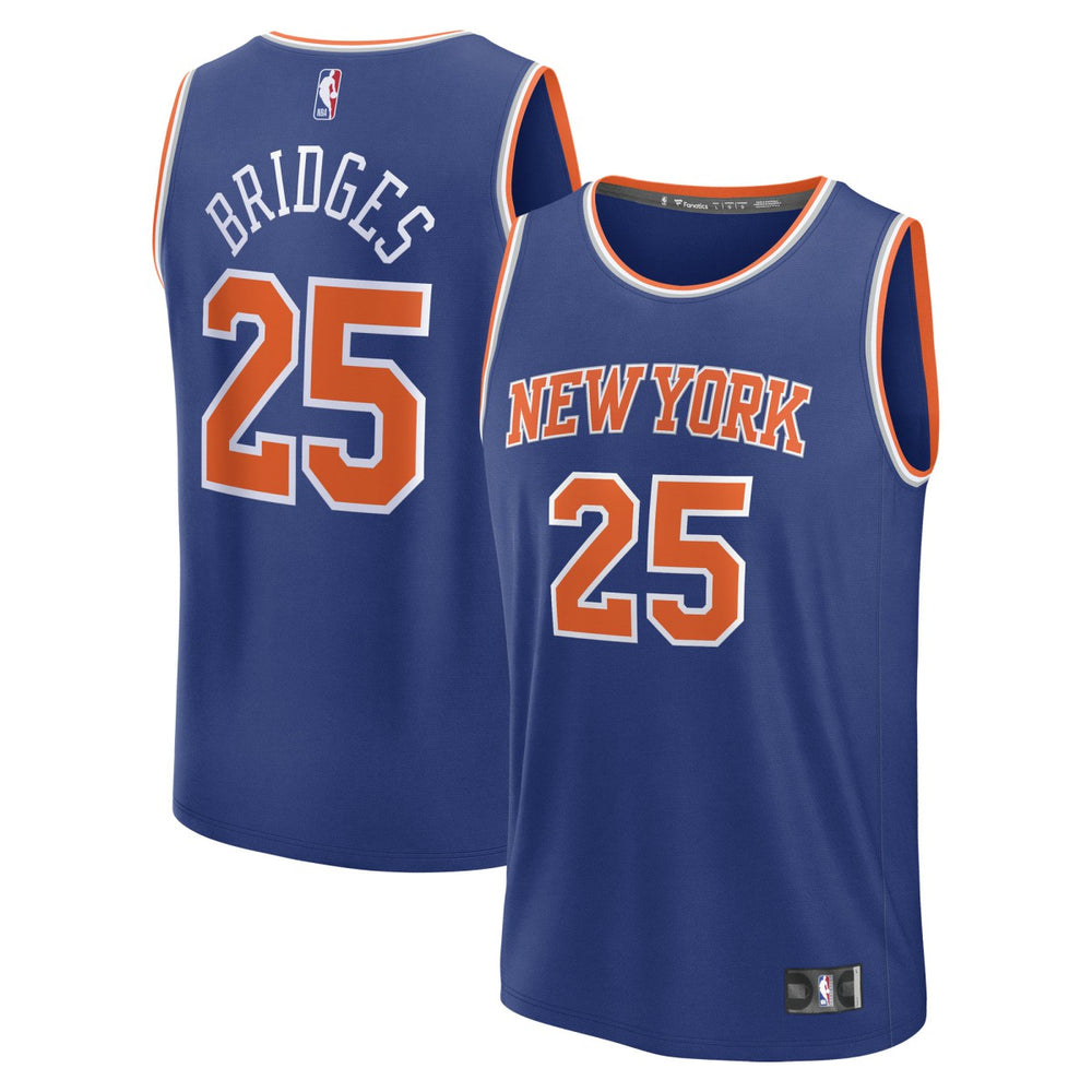Mikal Bridges New York Knicks Fast Break Replica Player Jersey Icon Edition Blue | Fanatics Near Me