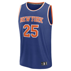 Mikal Bridges New York Knicks Fast Break Replica Player Jersey Icon Edition Blue | Fanatics Near Me