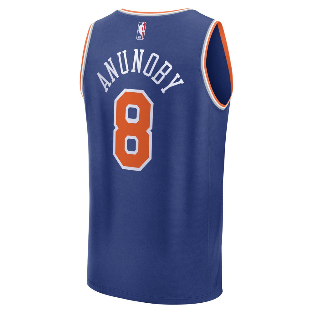 OG Anunoby New York Knicks Fast Break Replica Player Jersey Icon Edition Blue | Fanatics Lifestyle