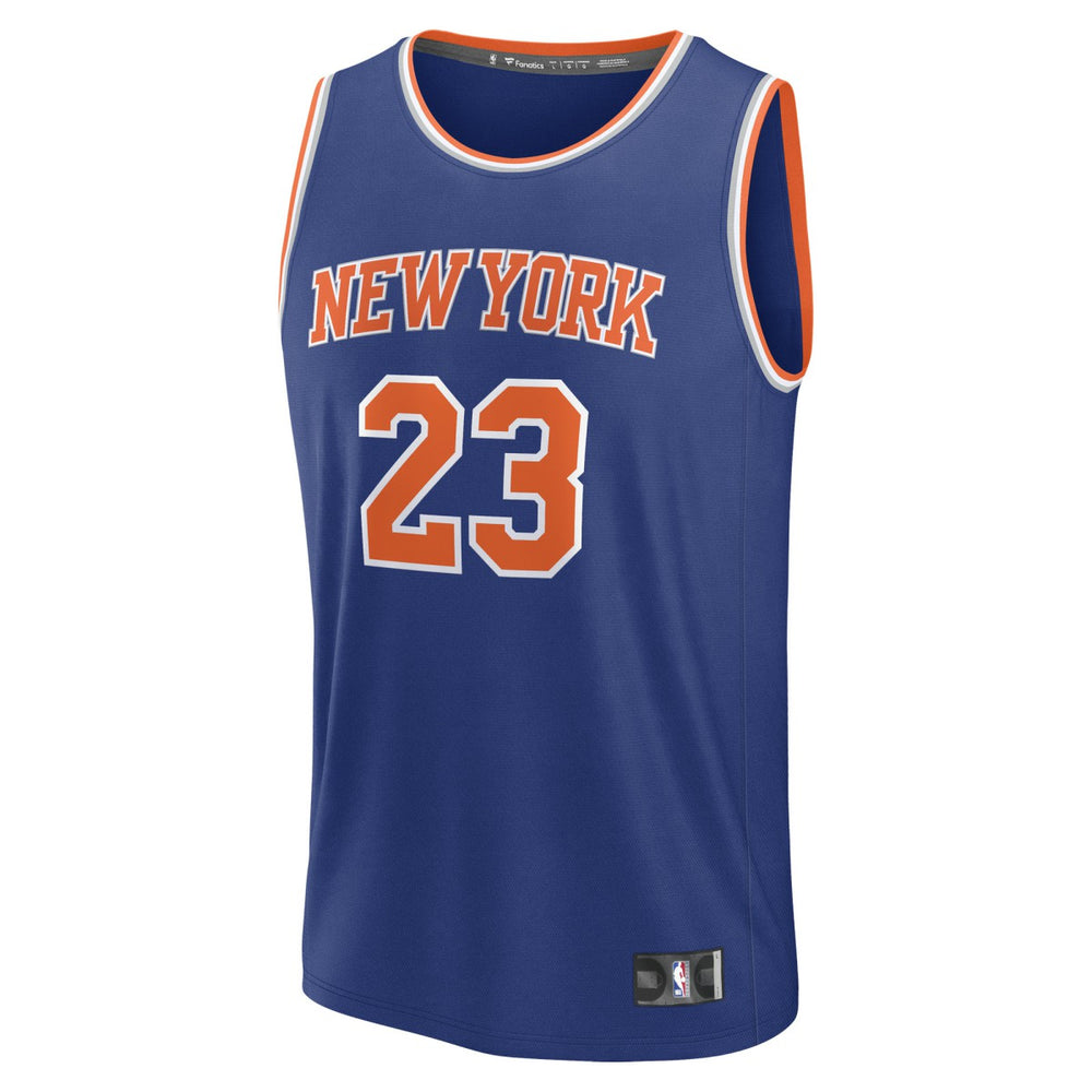 Mitchell Robinson New York Knicks Fast Break Replica Player Jersey Icon Edition Blue | Fanatics discount