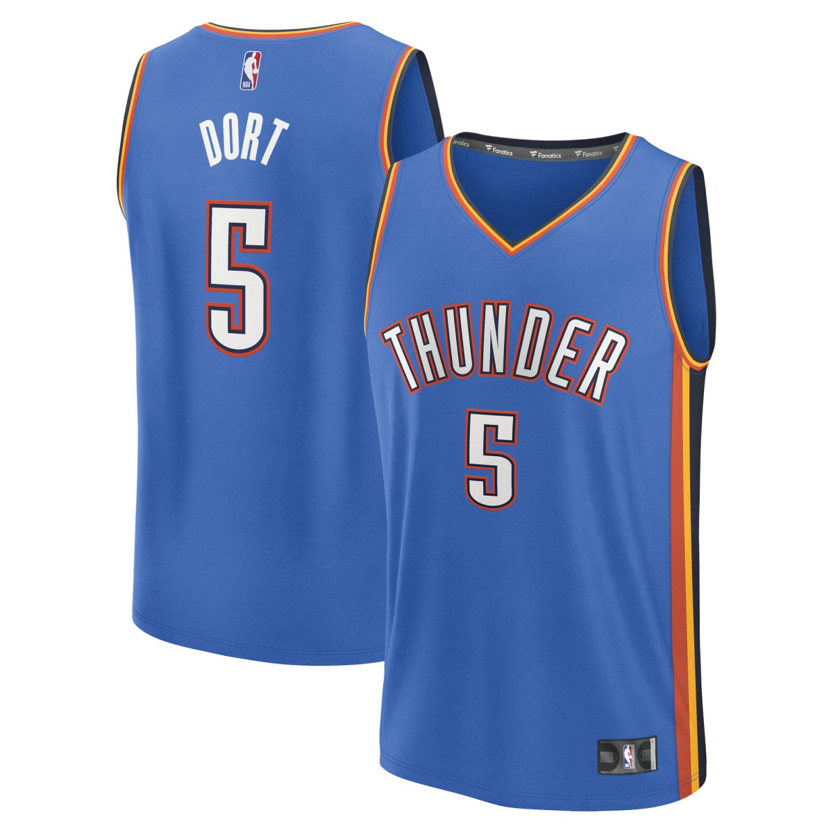 Luguentz Dort Oklahoma City Thunder Fast Break Replica Player Jersey Icon Edition Blue | Fanatics