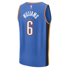 Jaylin Williams Oklahoma City Thunder Fast Break Replica Player Jersey Icon Edition Blue | Fanatics for sale
