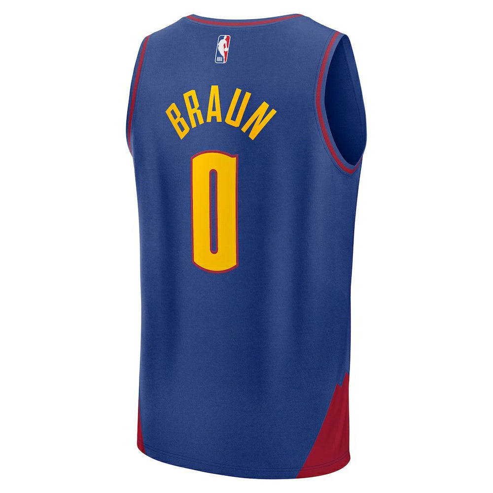 Christian Braun Denver Nuggets Fast Break Replica Player Jersey for sale Statement Editi- Blue | Fanatics