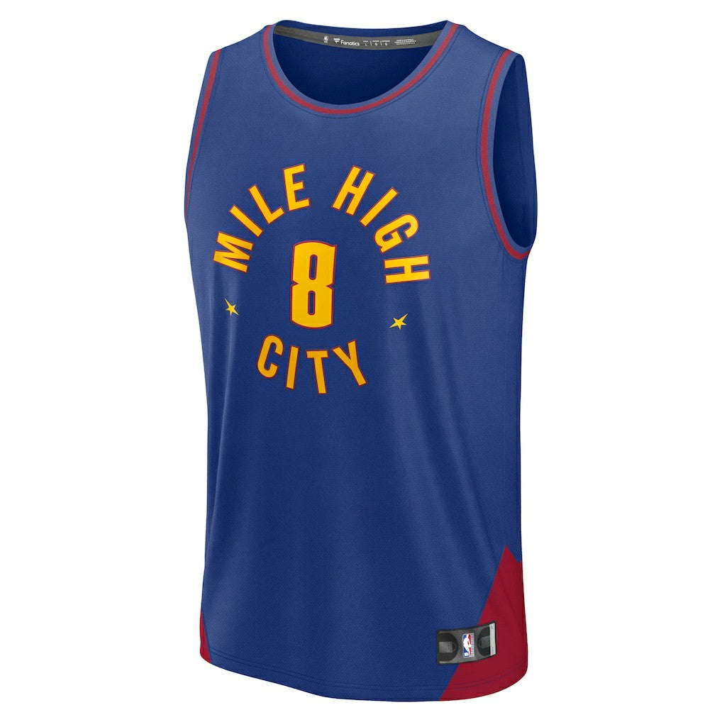 Peyton Watson Denver Nuggets Fast Break Replica Player Jersey for sale Statement Editi- Blue | Fanatics discount
