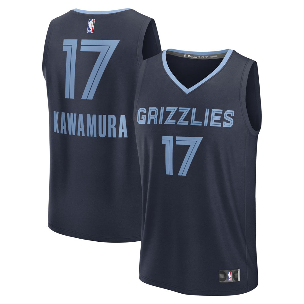 Yuki Kawamura Memphis Grizzlies Fast Break Replica Player Jersey Icon Edition Navy | Fanatics US