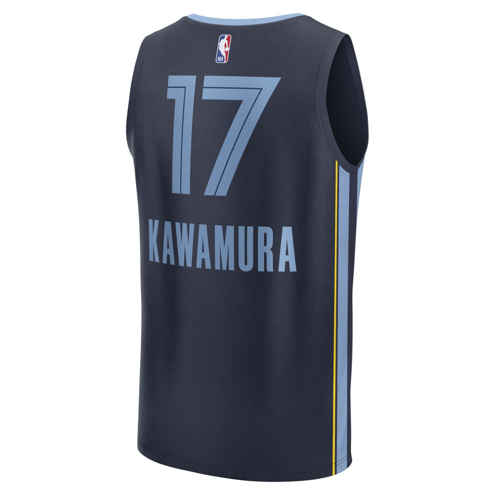 Yuki Kawamura Memphis Grizzlies Fast Break Replica Player Jersey Icon Edition Navy | Fanatics US