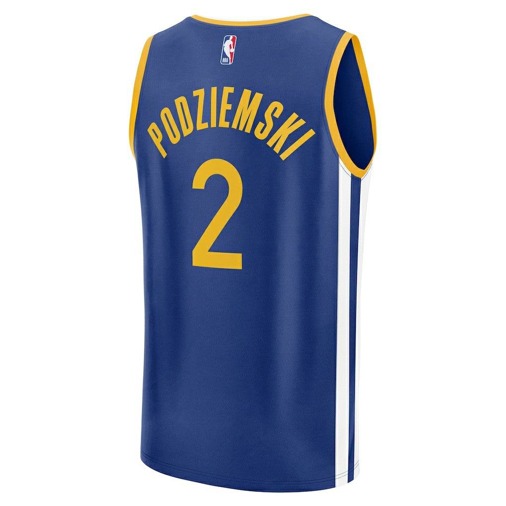 Brandin Podziemski Golden State Warriors Fast Break Replica Player Jersey for sale Icon Editi- Royal | Fanatics Near Me