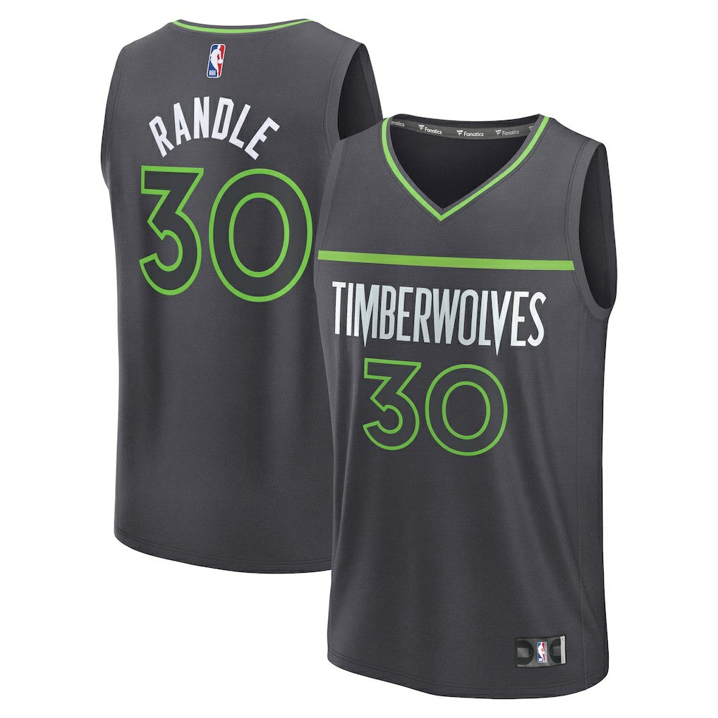 Julius Randle Minnesota Timberwolves Fast Break Replica Player Jersey Statement Edition Charcoal | Fanatics online