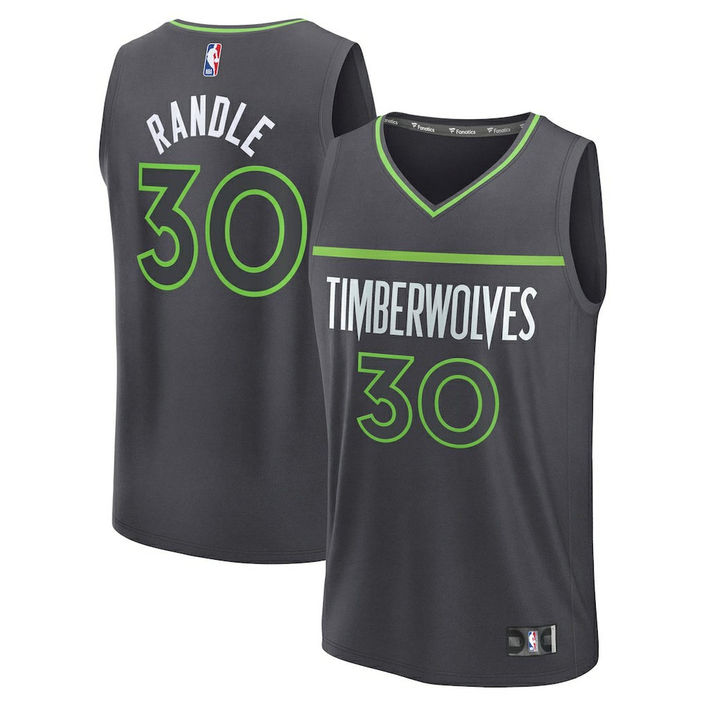 Julius Randle Minnesota Timberwolves Fast Break Replica Player Jersey Statement Edition Charcoal | Fanatics online