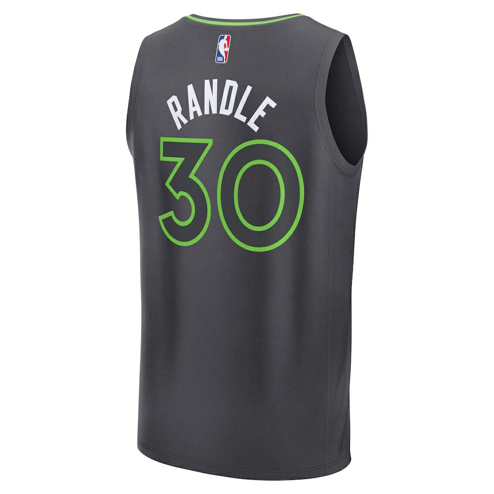 Julius Randle Minnesota Timberwolves Fast Break Replica Player Jersey Statement Edition Charcoal | Fanatics online