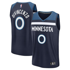 Donte DiVincenzo Minnesota Timberwolves Fast Break Replica Player Jersey Icon Edition Navy | Fanatics for sale