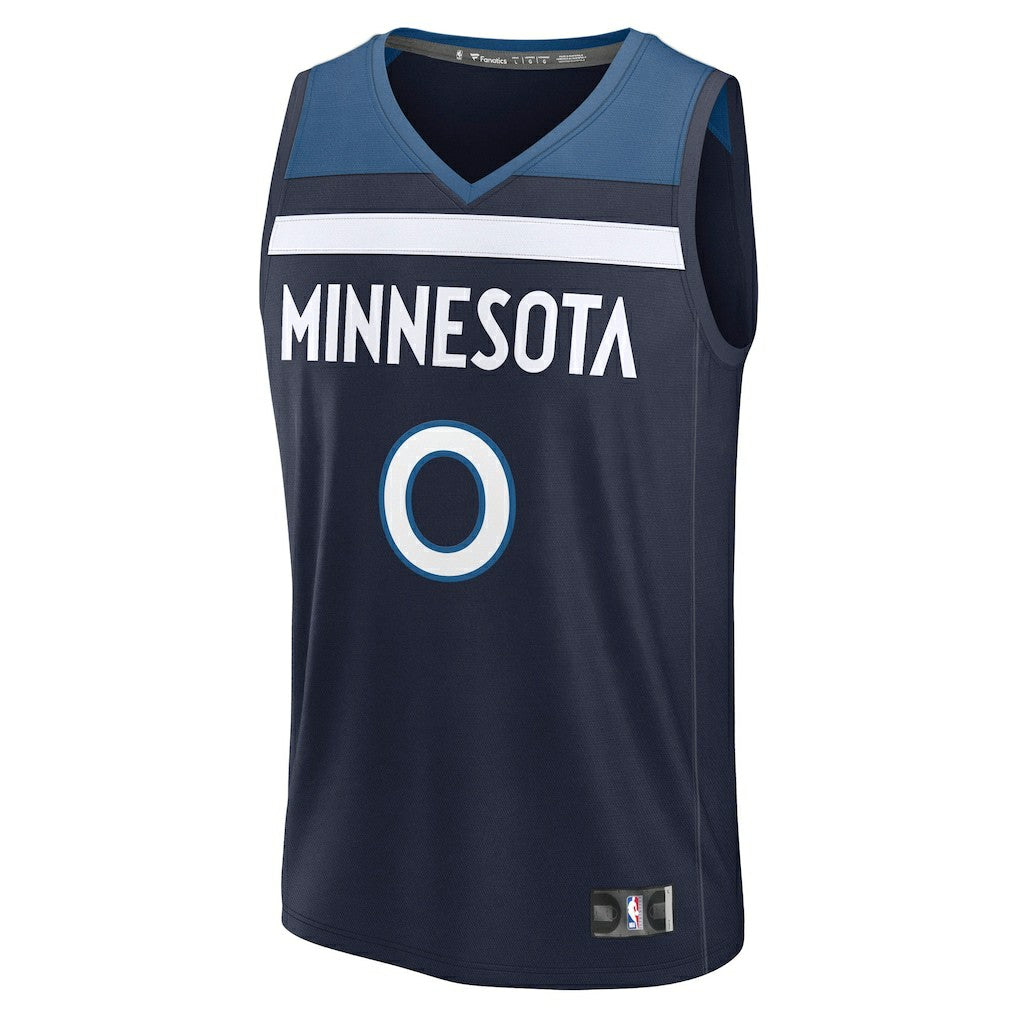 Donte DiVincenzo Minnesota Timberwolves Fast Break Replica Player Jersey Icon Edition Navy | Fanatics for sale