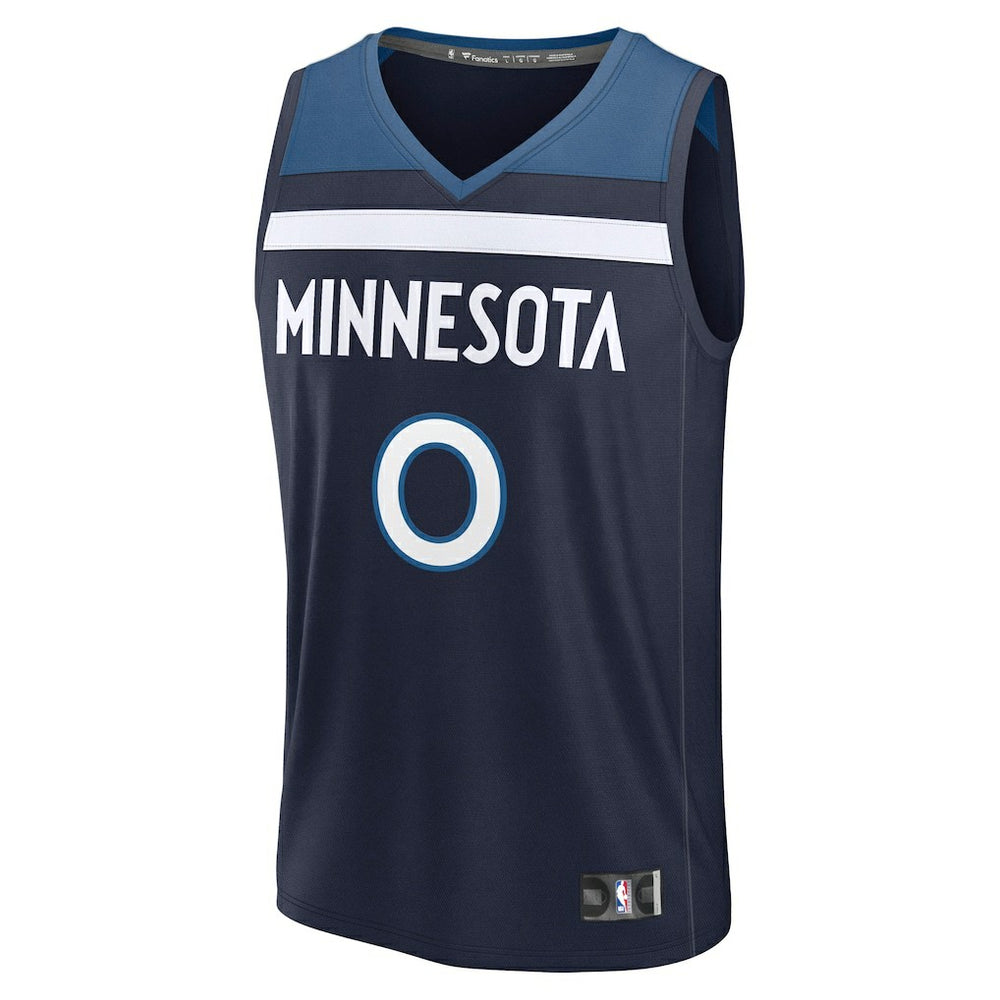 Donte DiVincenzo Minnesota Timberwolves Fast Break Replica Player Jersey Icon Edition Navy | Fanatics for sale