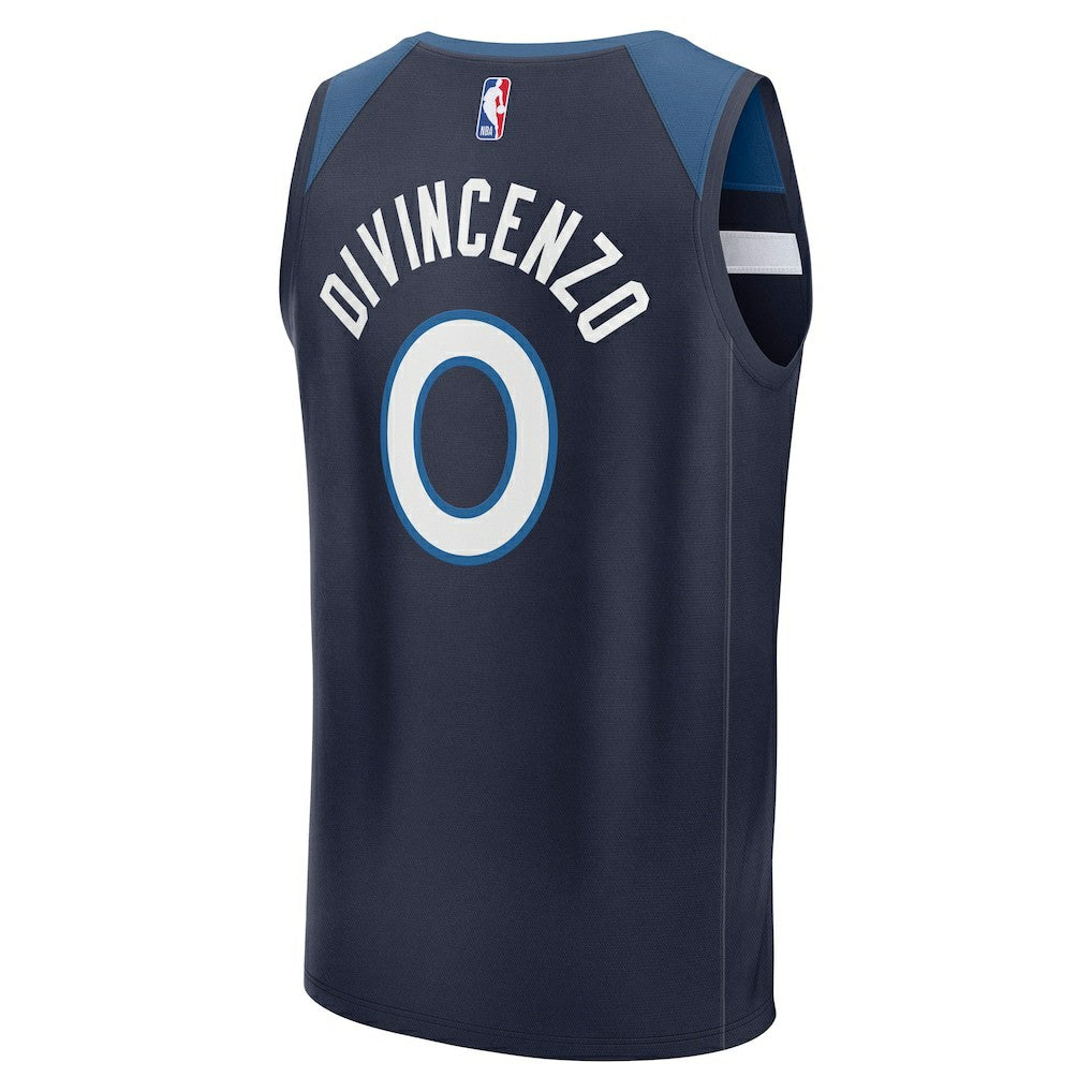Donte DiVincenzo Minnesota Timberwolves Fast Break Replica Player Jersey Icon Edition Navy | Fanatics for sale
