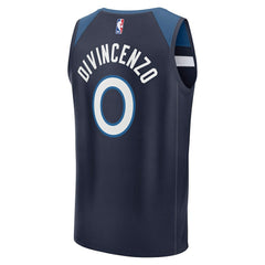 Donte DiVincenzo Minnesota Timberwolves Fast Break Replica Player Jersey Icon Edition Navy | Fanatics for sale
