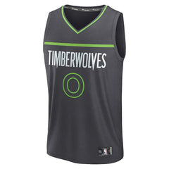 Donte DiVincenzo Minnesota Timberwolves Fast Break Replica Player Jersey Statement Edition Charcoal | Fanatics Near Me