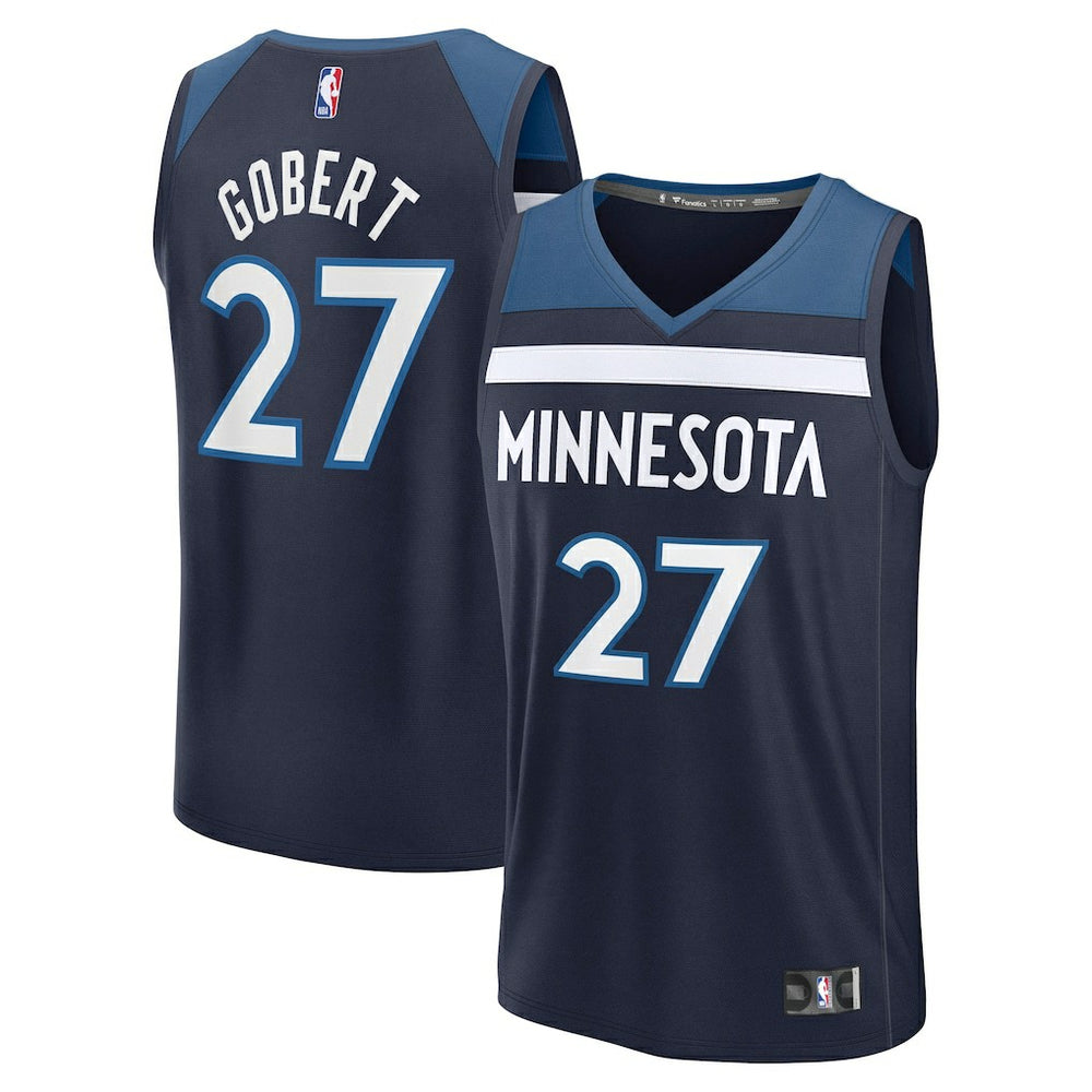 Rudy Gobert Minnesota Timberwolves Fast Break Replica Player Jersey Icon Edition Navy | Fanatics