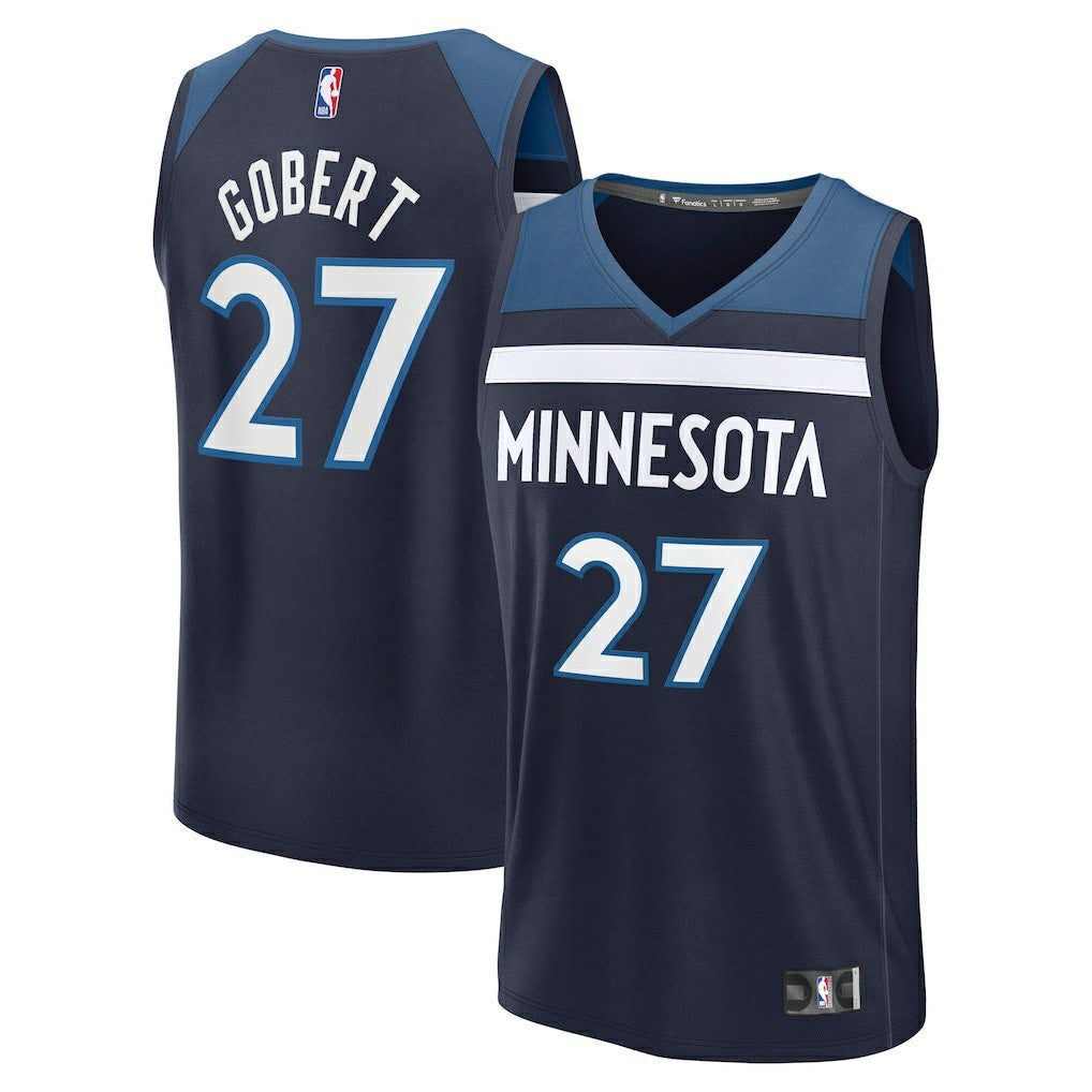 Rudy Gobert Minnesota Timberwolves Fast Break Replica Player Jersey Icon Edition Navy | Fanatics