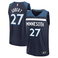 Rudy Gobert Minnesota Timberwolves Fast Break Replica Player Jersey Icon Edition Navy | Fanatics