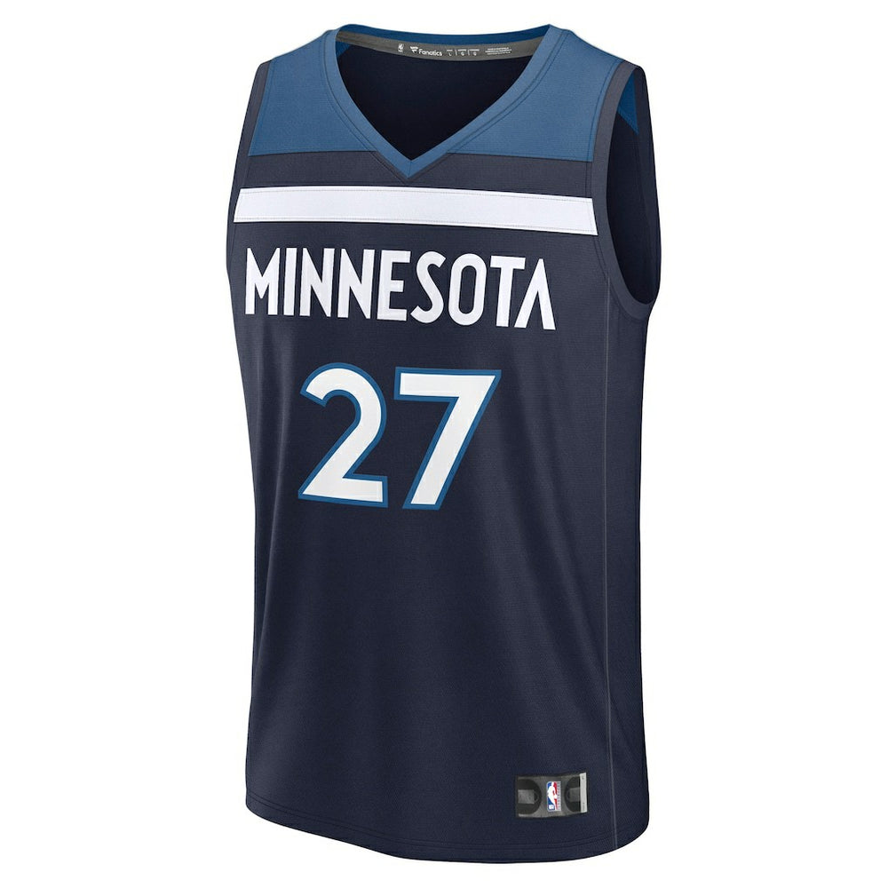Rudy Gobert Minnesota Timberwolves Fast Break Replica Player Jersey Icon Edition Navy | Fanatics